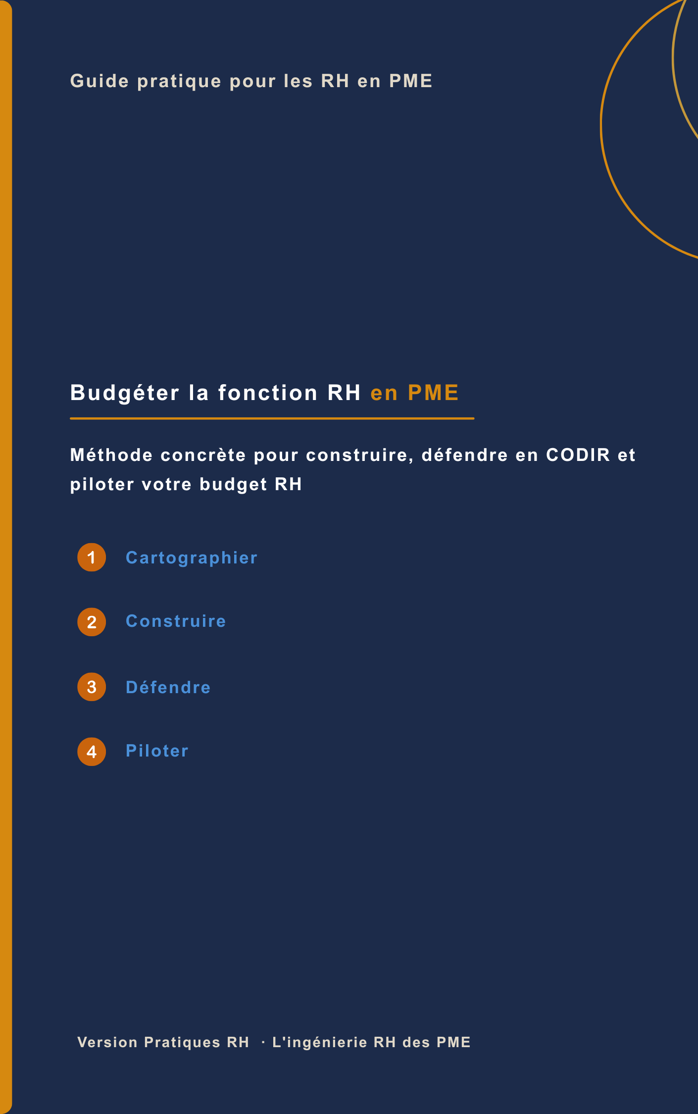 Guide pour la fonction RH en PME - Budgéter la fonction - couv